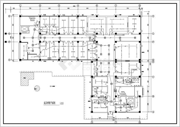 某地7层框架结构医院电气设计施工图-图一