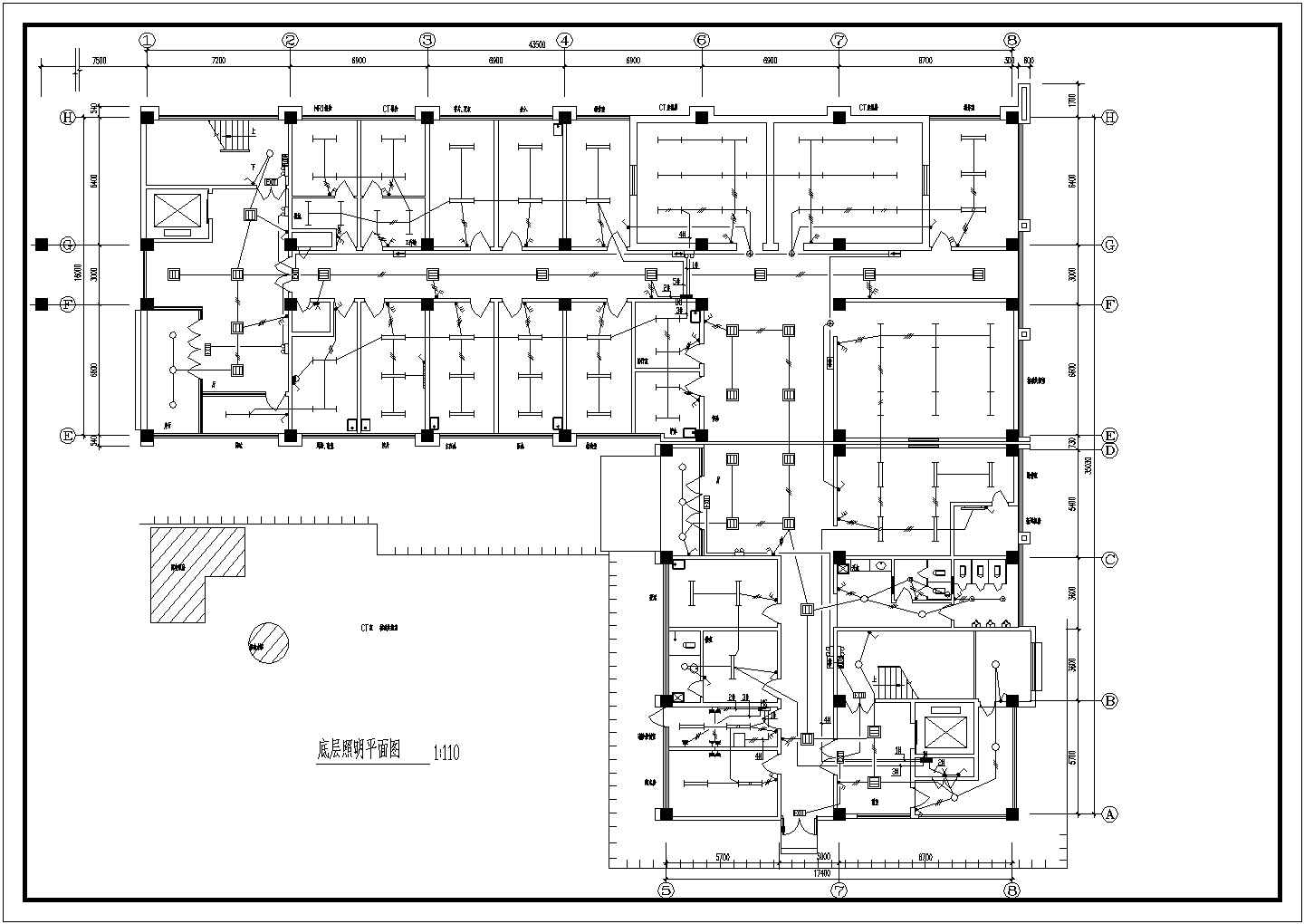 某地7层框架结构医院电气设计施工图