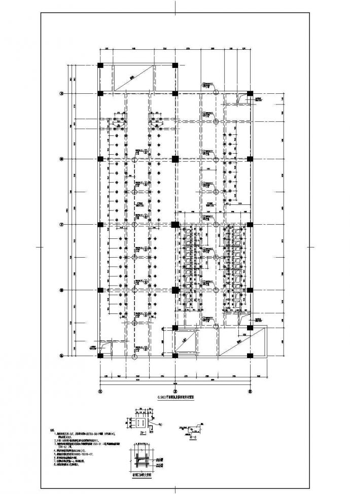商业综合楼框剪结构电控楼结构全套结构施工图_图1