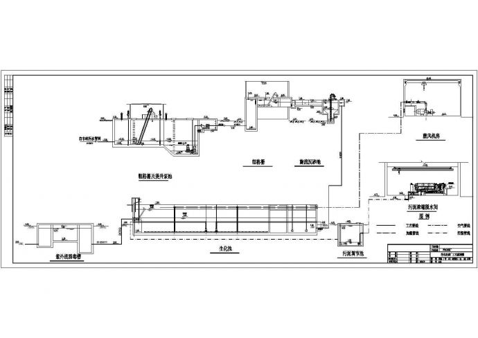 广东某污水处理厂设计施工套图_图1