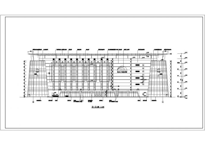 某大型商业建筑结构CAD施工图纸_图1