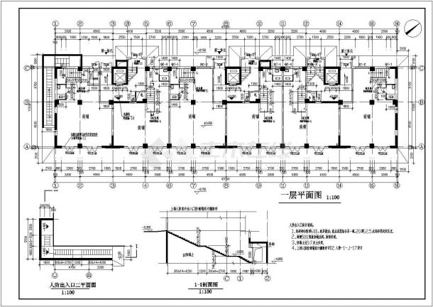 某地高层住宅建筑cad全套施工图-图二