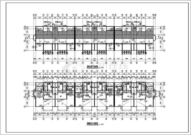 世界花园三期工程55#楼建筑施工图-图一