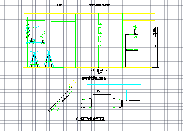 某室内家装建筑cad施工方案设计图