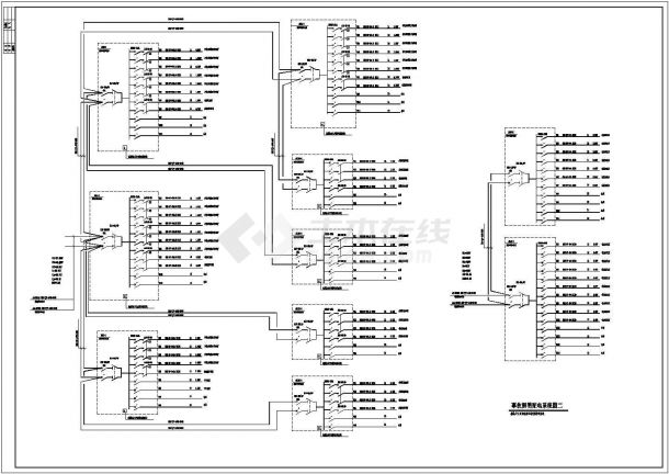 某城市会展中心地下商场全套电气CAD图纸-图一