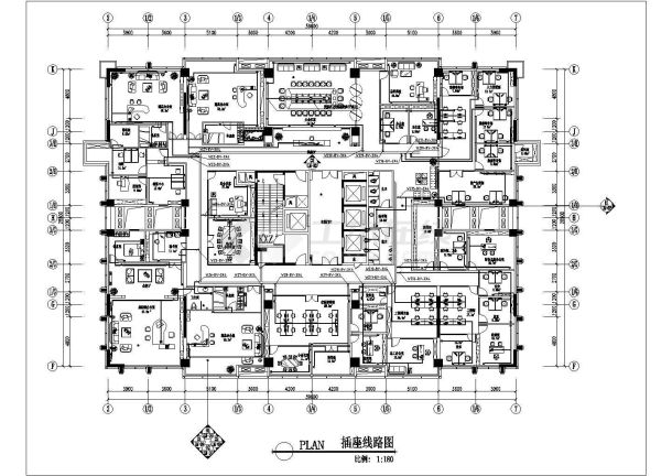 某地商业办公室大楼电气设计施工图-图一