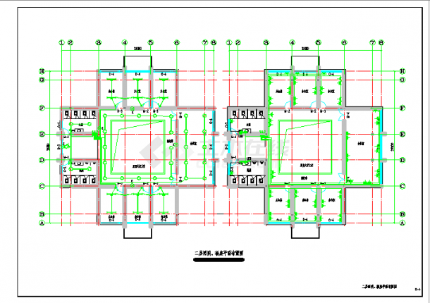 某多层办公楼电气cad设计施工图纸-图二