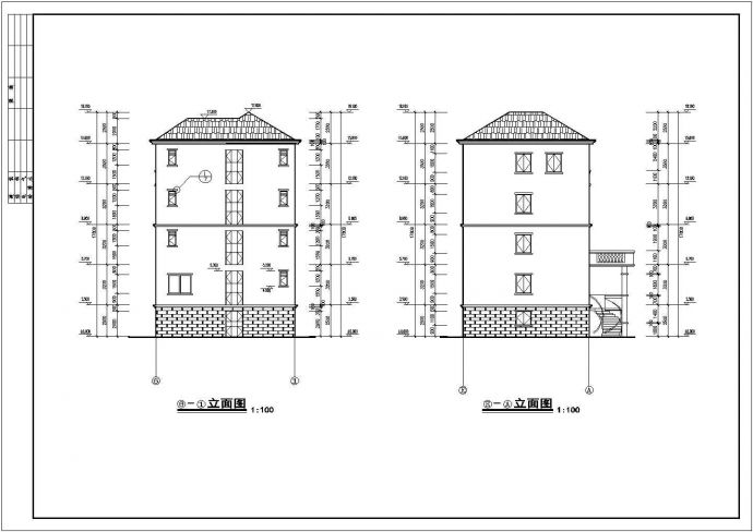 某欧式小别墅完整建筑结构设计施工图_图1