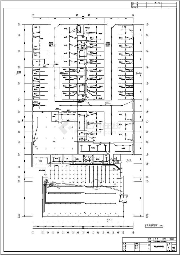 某地一汽奥迪汽车4S中心店电气设计施工图纸-图一