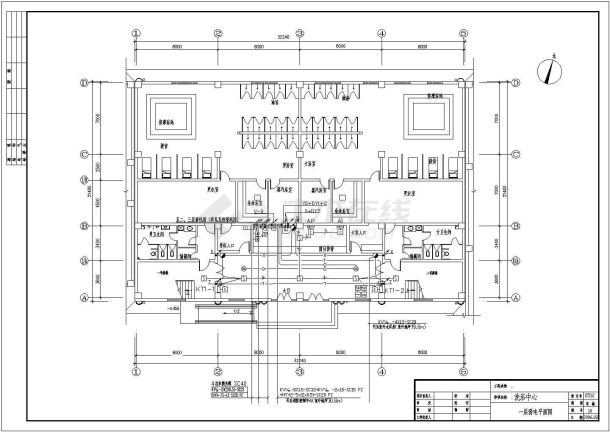 某地洗浴中心全套电气设计施工图纸-图一