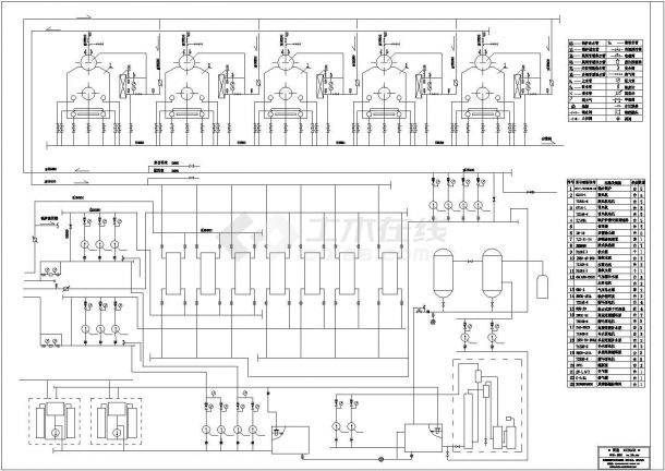 热水锅炉房系统流程图-图一