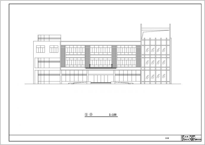 某三层欧式办公楼全套建筑设计施工图_图1