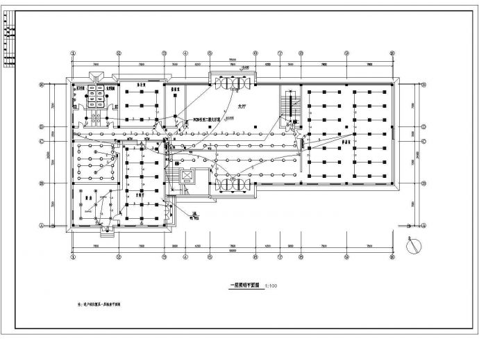 利达四层办公楼电气设计全套施工图_图1