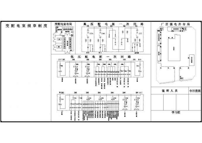 配电室展低压配电回路CAD图_图1