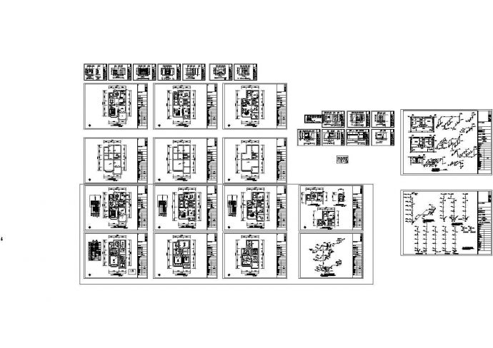 某地区独栋别墅给排水设计CAD施工图_图1
