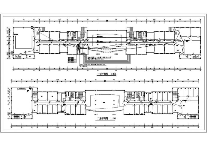某七层办公楼电气设计CAD施工图纸_图1