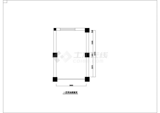 某小型美容院室内装修cad平面布置图施工图-图二