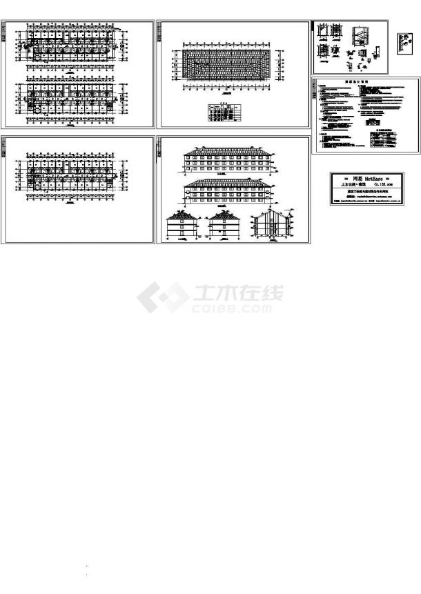 杭州富阳某厂房建筑施工图-图一