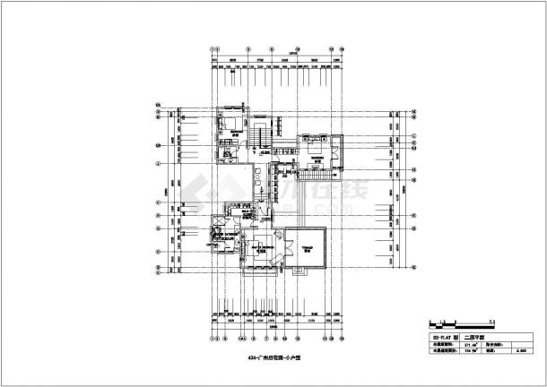 某地两层花园式住宅建筑施工图（含效果图）-图二