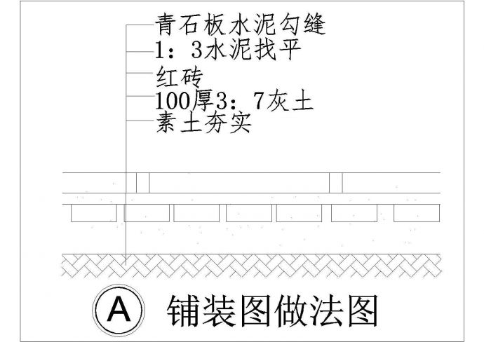 [北京]某西山庭院别墅景观设计cad平面施工图_图1