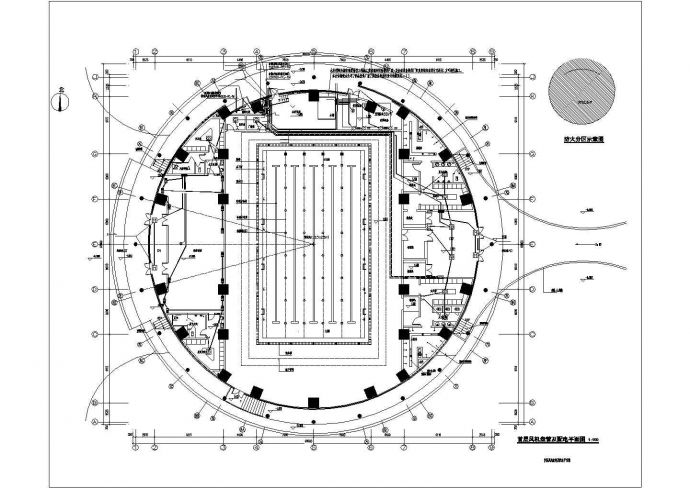 某体育馆整套电气设计cad施工图纸_图1