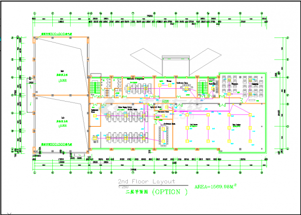 某美企办公楼全套电气设计CAD施工图纸-图一