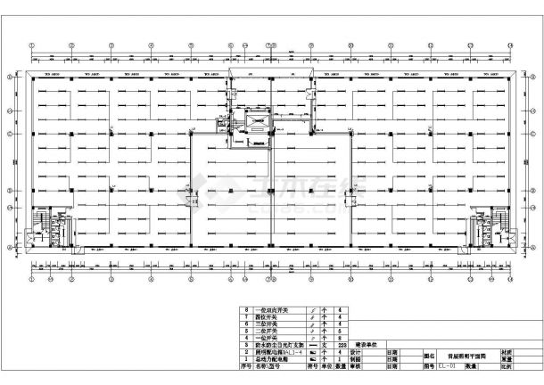 某地工厂电气照明平面设计施工图纸-图一