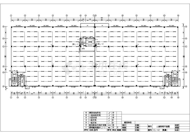 某地工厂电气照明平面设计施工图纸-图二