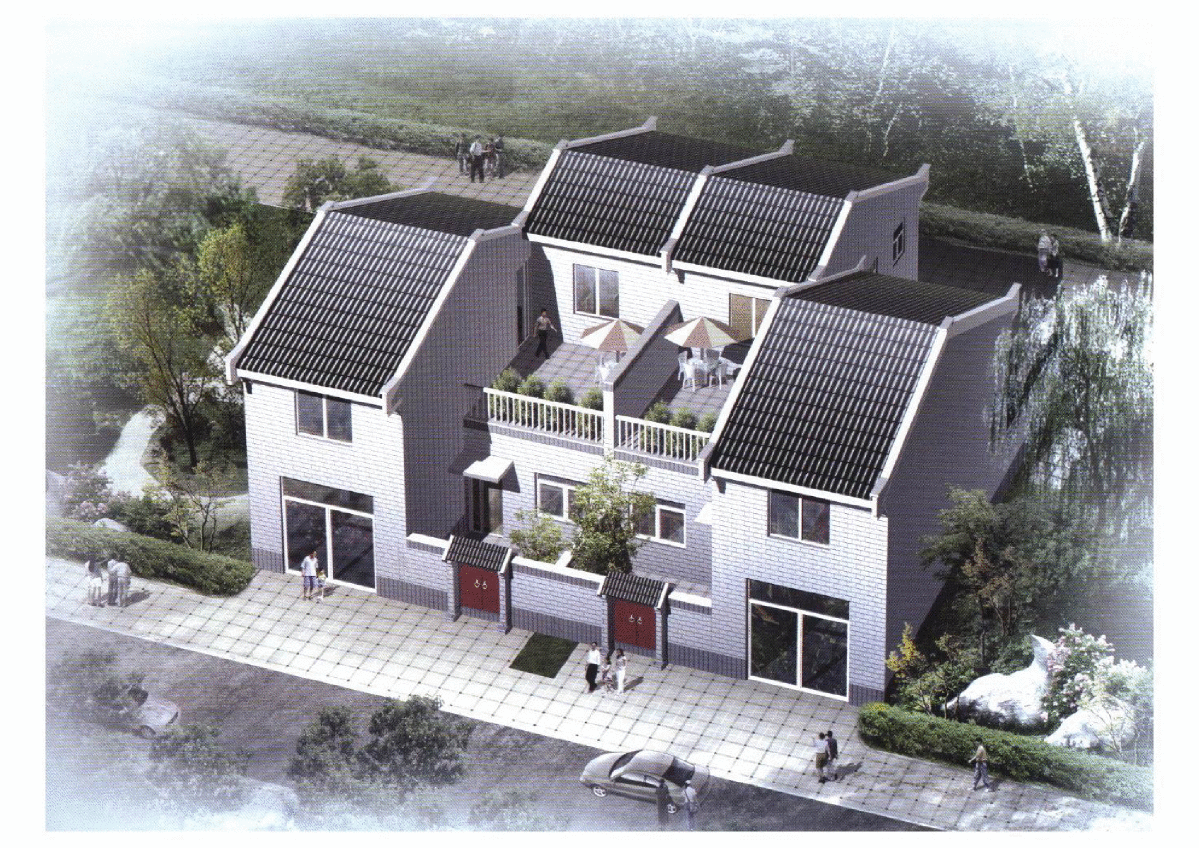 05SJ917-4-小城镇住宅（通用）示范设计—陕西西安地区-图一