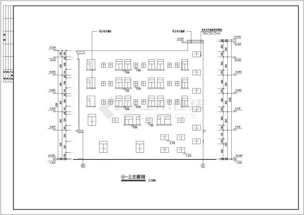 某地多层综合楼建筑设计施工图纸-图二