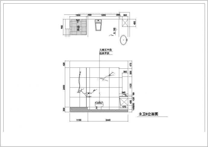 某地现代风格家装室内设计施工图（含效果图）_图1