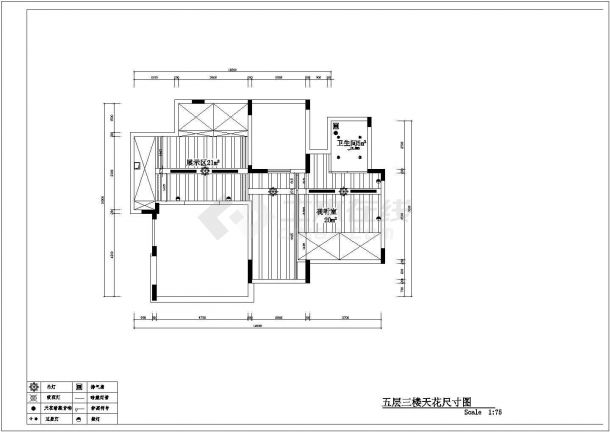 某地三层西欧风格家装设计方案规划施工图-图二
