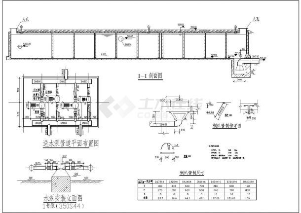 某水厂扩建工程电气设计施工CAD图-图一