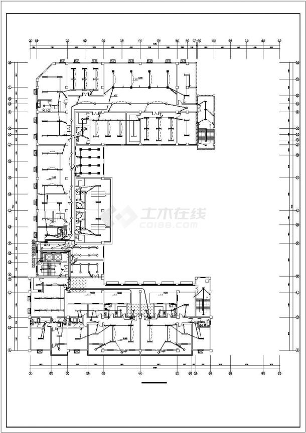 一栋7层的综合办公楼电气设计施工图-图二