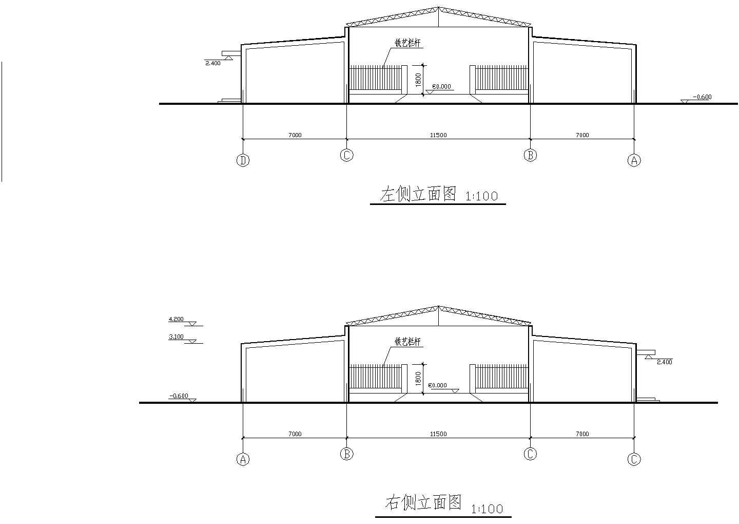 某汽车库建筑结构设计施工图