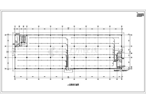 某多层厂房电气cad设计施工全套图纸-图一