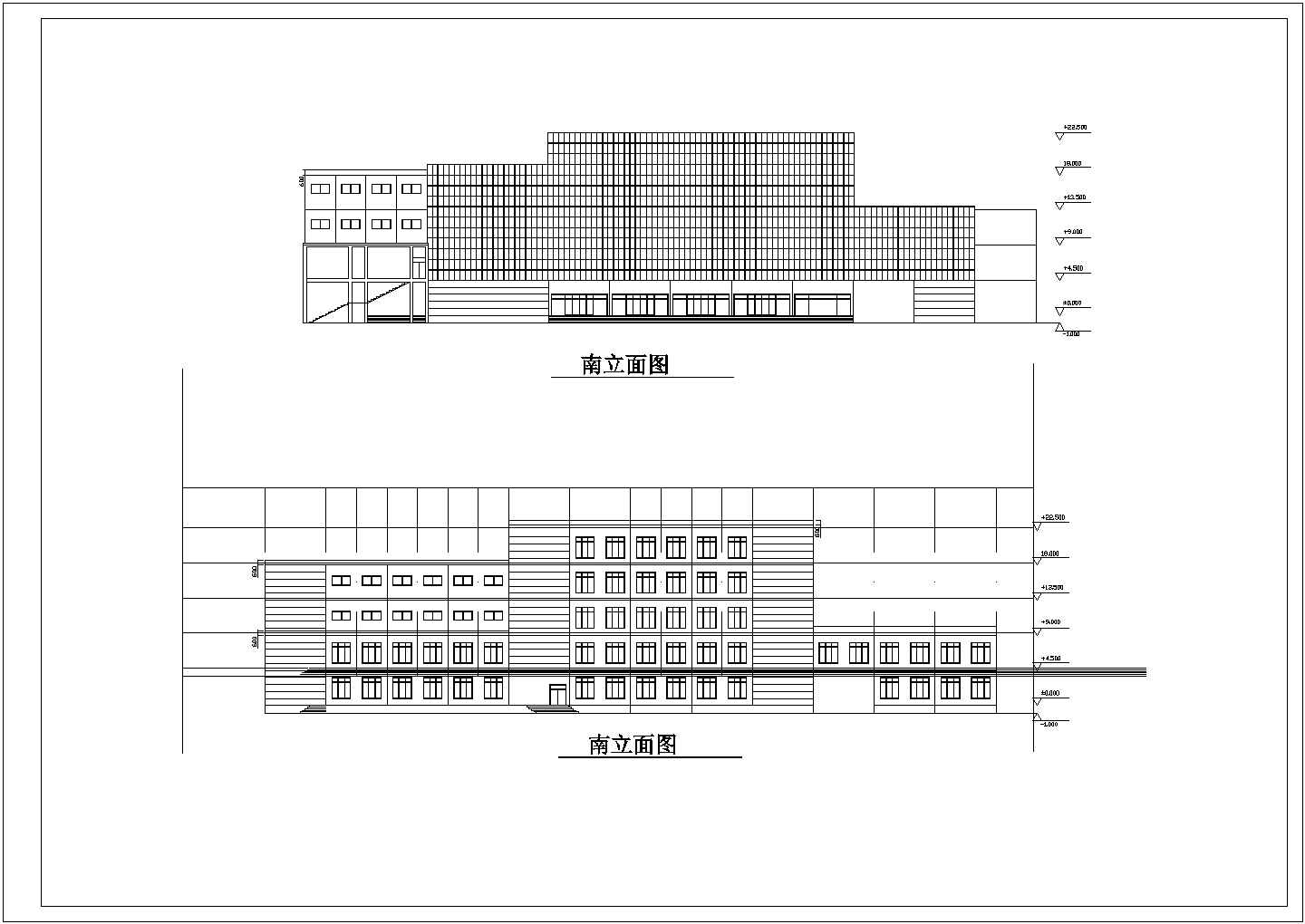 框架结构五层展览馆建筑施工图