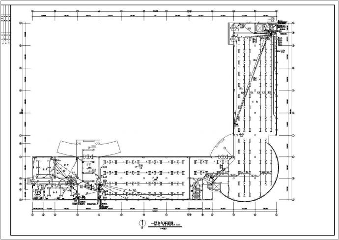 某服装公司三层车间电气设计施工图_图1