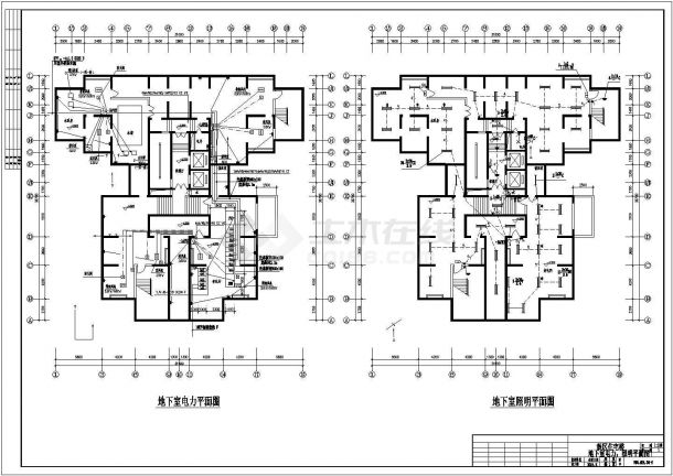 一栋28层框剪结构住宅楼电气设计施工图-图二