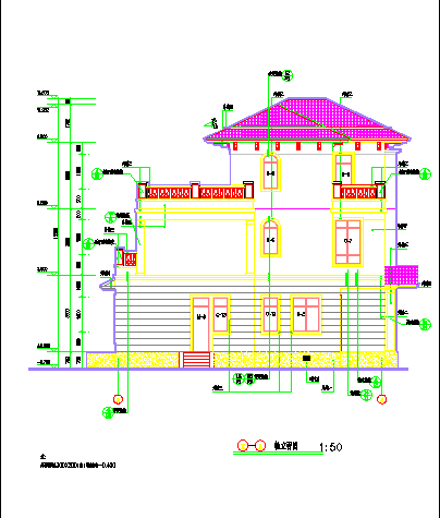某地区整套精品别墅建筑施工CAD设计图纸-图一