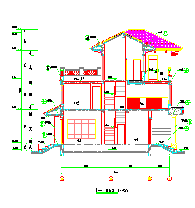 某地区整套精品别墅建筑施工CAD设计图纸-图二