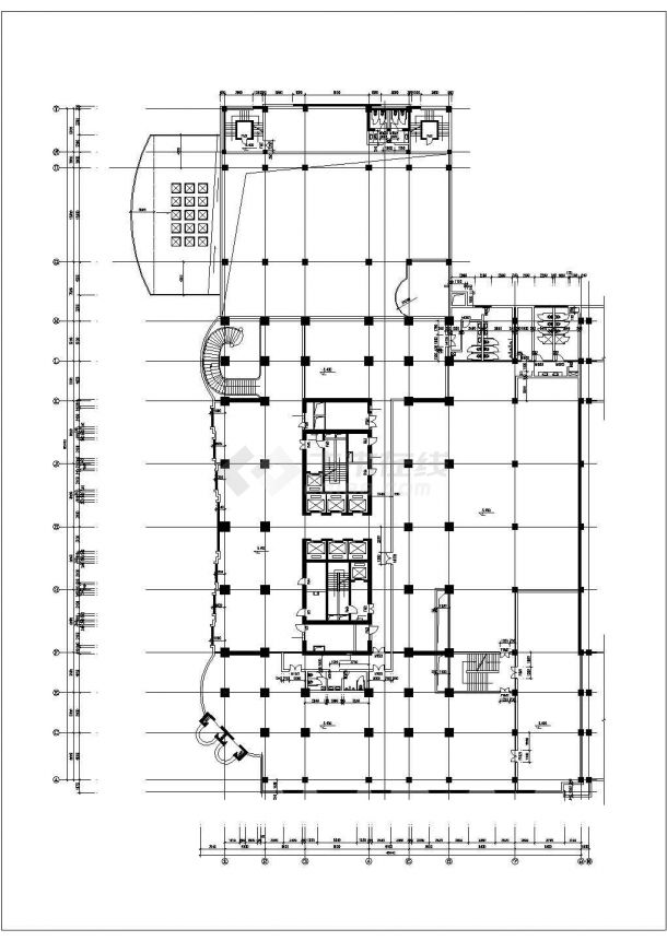精致实用的某大型高层办公楼建筑方案图（共17张）-图二