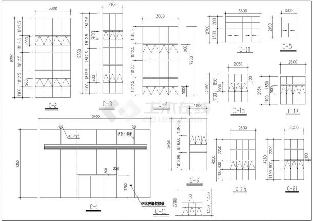 精致实用的某大型高层办公楼建筑施工图（共14张）-图二