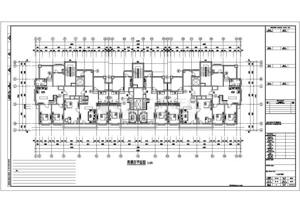 某地小型高层大厦建筑方案图（共9张）-图二