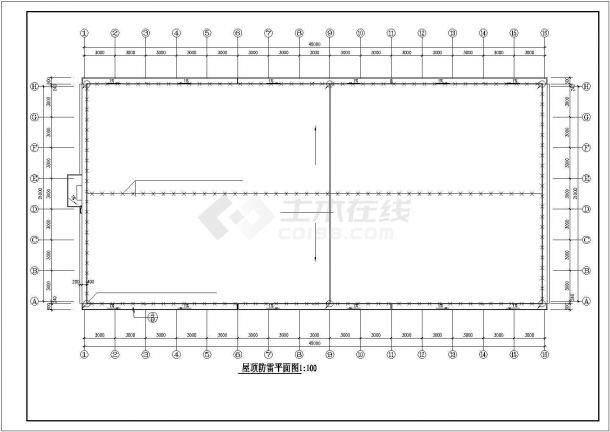 某城市粮食仓库全套电气cad施工图-图一