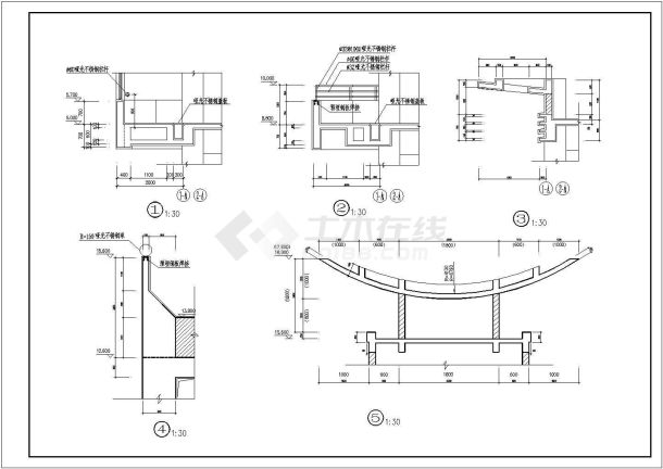 某大型小商品市场建筑施工图（全套）-图一