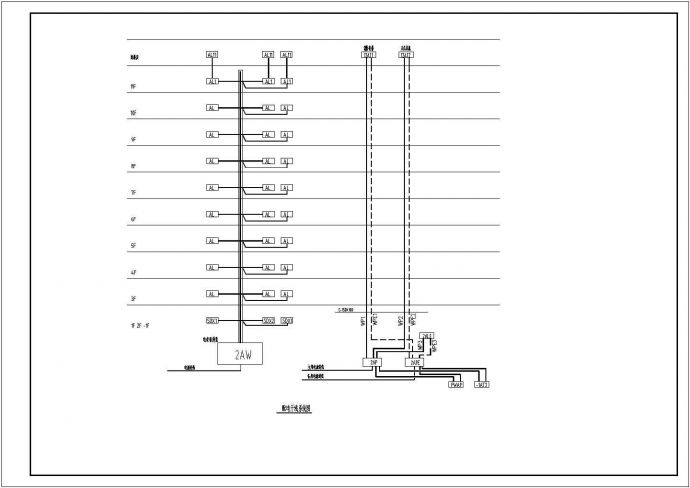 某地高层商住楼电气设计施工CAD图_图1