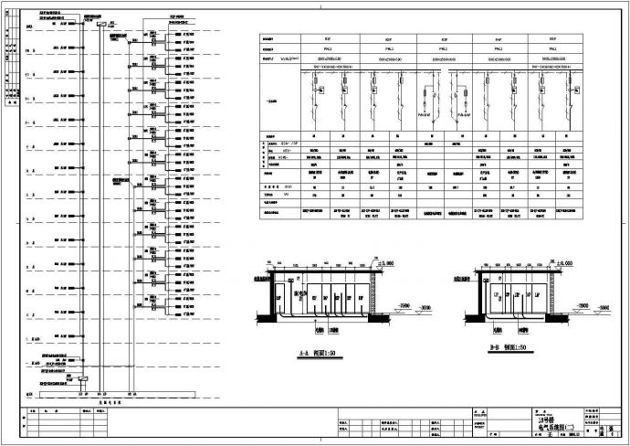 某两栋高层住宅电气设计施工CAD图_图1