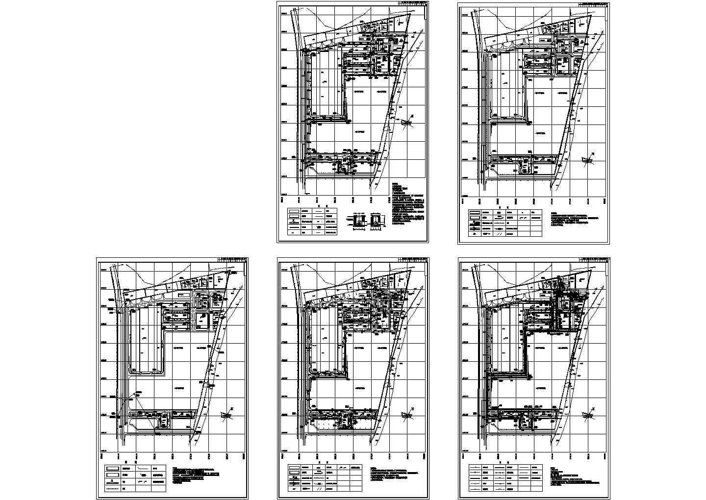 某厂区规划总平面图建筑设计CAD施工图