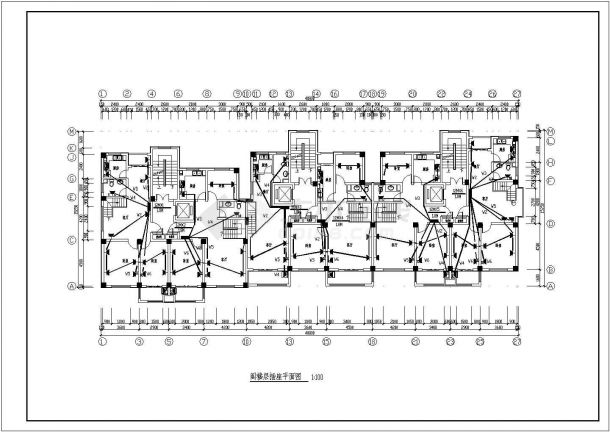 某地高层住宅电气施工设计CAD图纸-图一